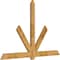 Ekena Millwork Kennewick Rough Sawn Timber Gable Bracket, Western Red Cedar, 96"W x 64"H x 2"D x 6"F, 16/12 Pitch GBW096X64X0206KEN00RWR - alternate 3